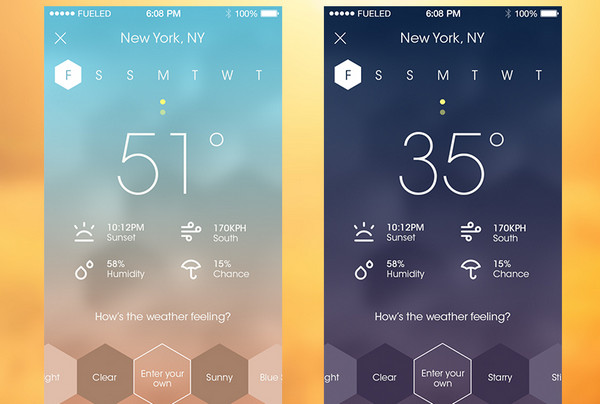 Weather-磨砂触感设计